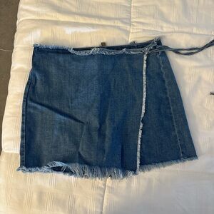 Denim skort hollister
